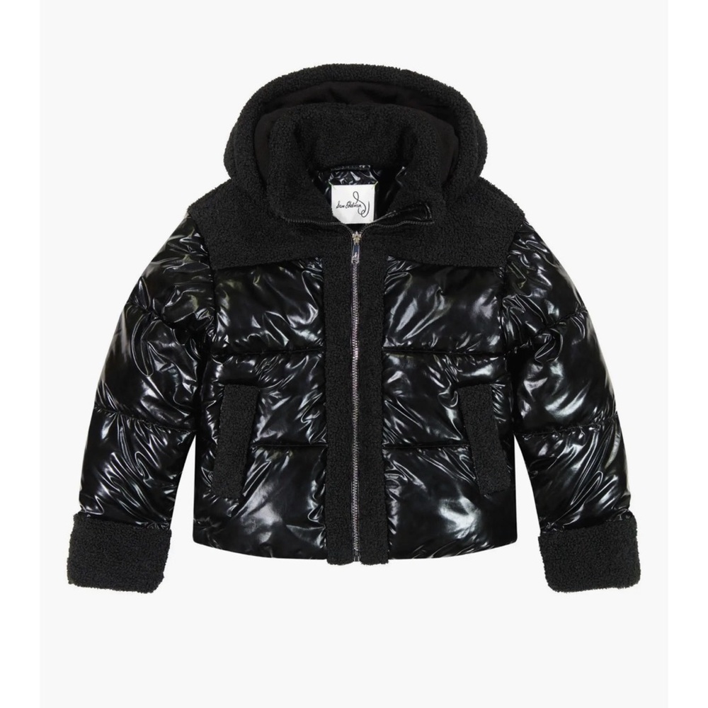 Kids Black Puffer Jacket